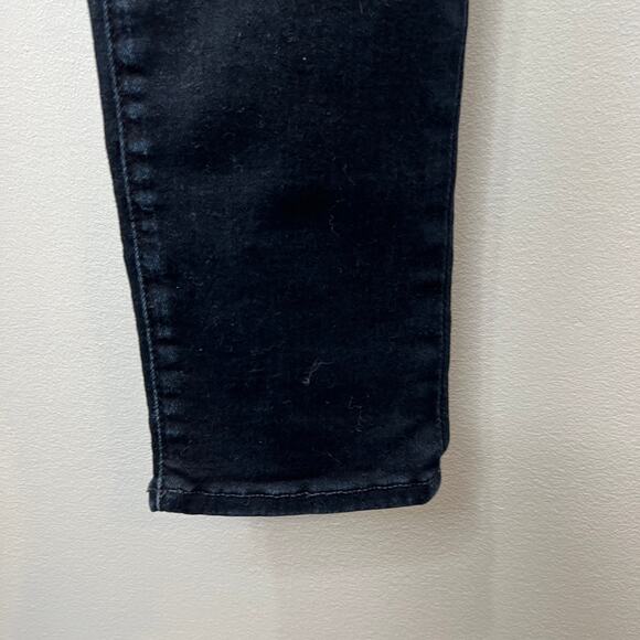7 FOR ALL MANKIND Blue Dark Wash Flap Pocket Low-Rise Skinny Denim Jeans Sz 29 - Picture 4 of 7
